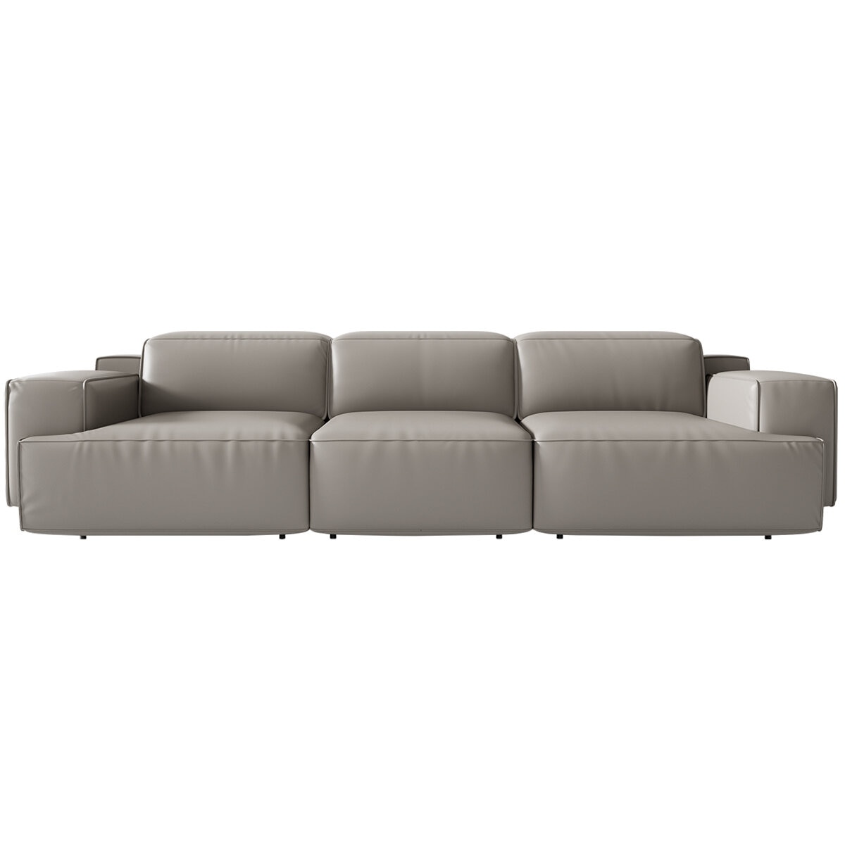 Valencia Valentina Leather Reclining Lounge 3 Seater Grey Color