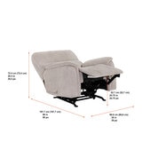 True Innovations Fabric Manual Rocker Recliner