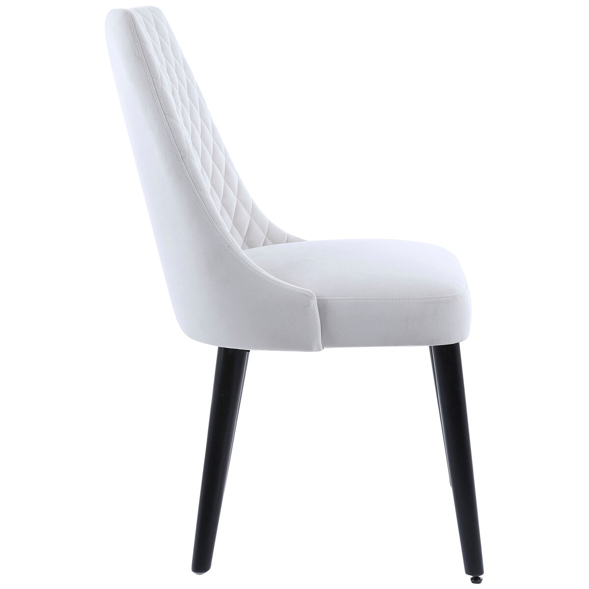 Moran Atlas Dining Chair 2 Pack Velvet Light Grey Fabric
