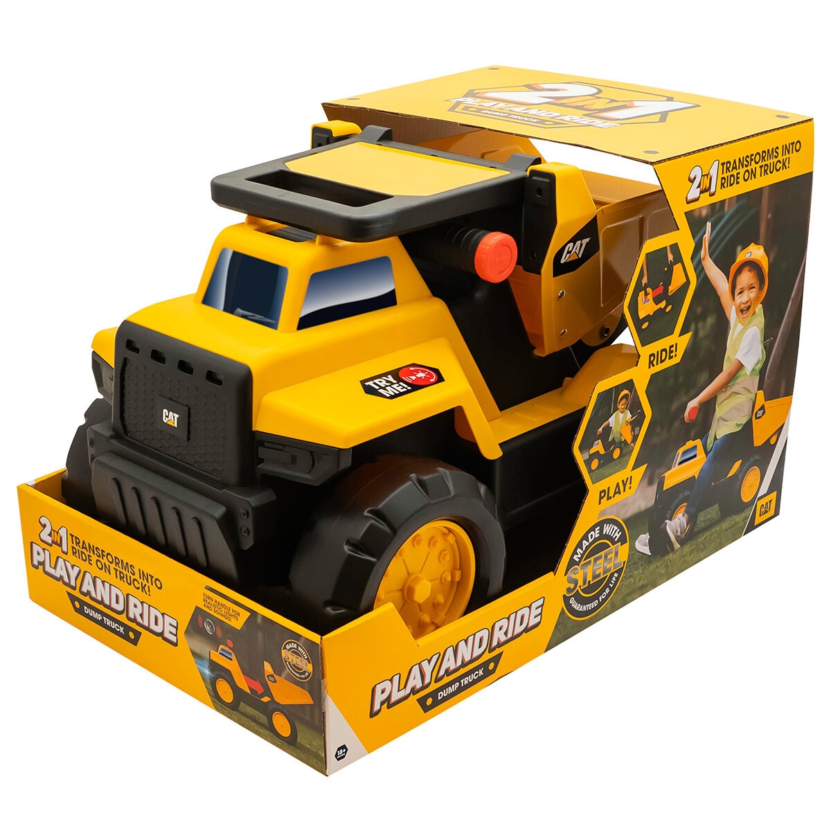 CAT Play and Ride Dump Truck