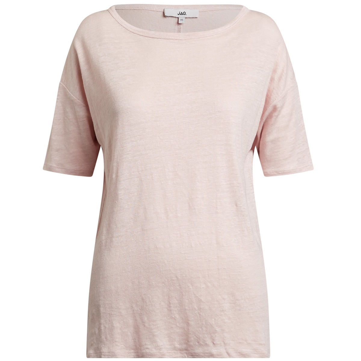 JAG S/S Linen Tee - Pink