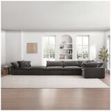 Aiden & Ivy 6 Piece Fabric Modular Sectional