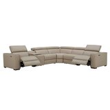 Gilman Creek Leather Power Reclining Sectional With Power Headrests
