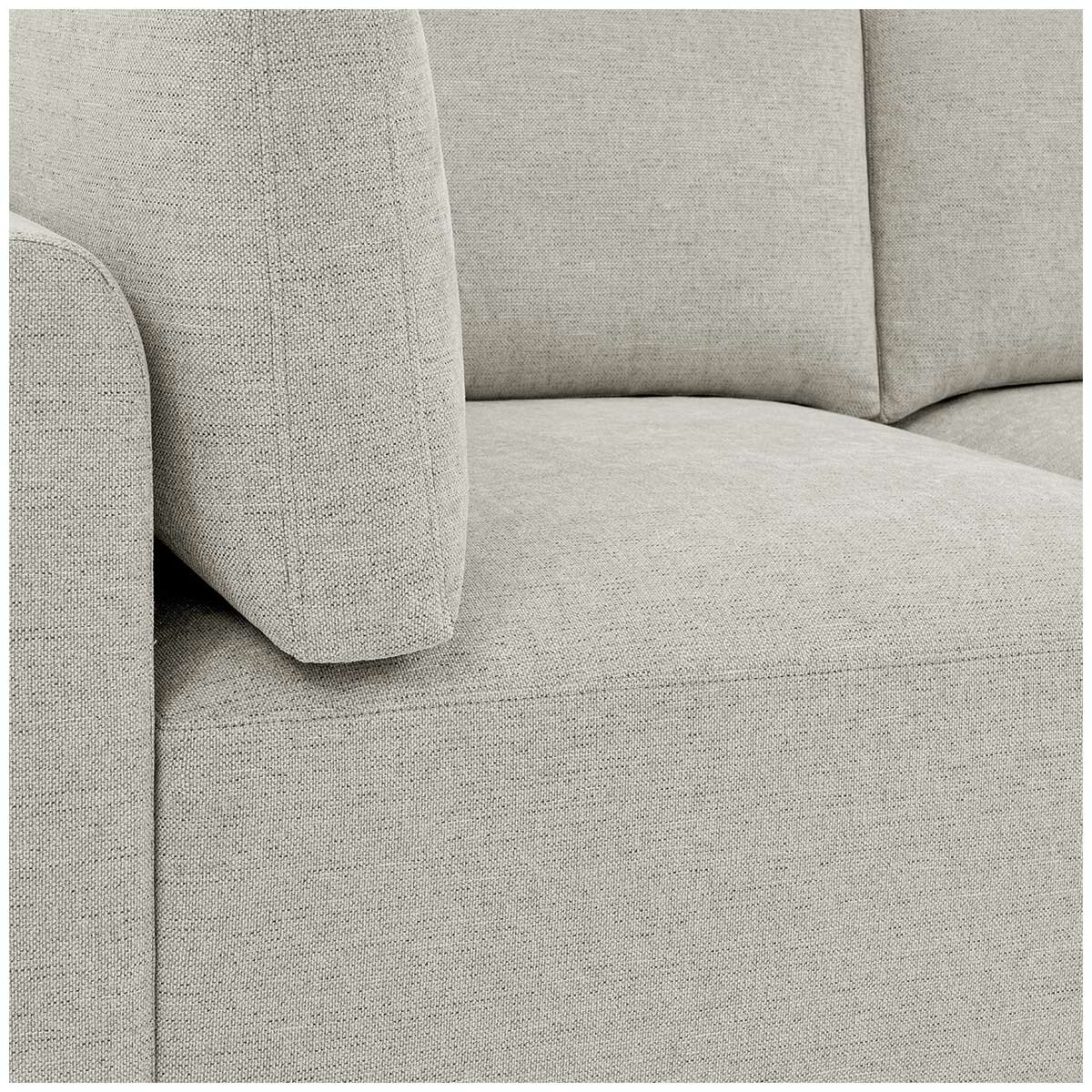 Thomasville 6PC Fabric Modular Sectional with Ottoman Light Grey