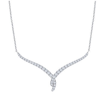 18KT White Gold 0.72ctw Diamond Necklace