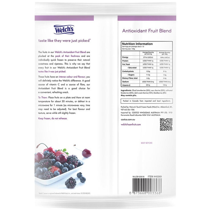 Welch's Antioxidant Fruit Blend 1.81kg