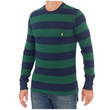 Ralph Lauren Long Sleeve Polo - Green Stripe