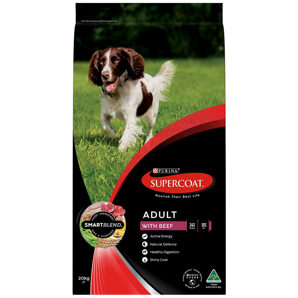 SuperCoat Adult Beef Dry Dog Food 20kg