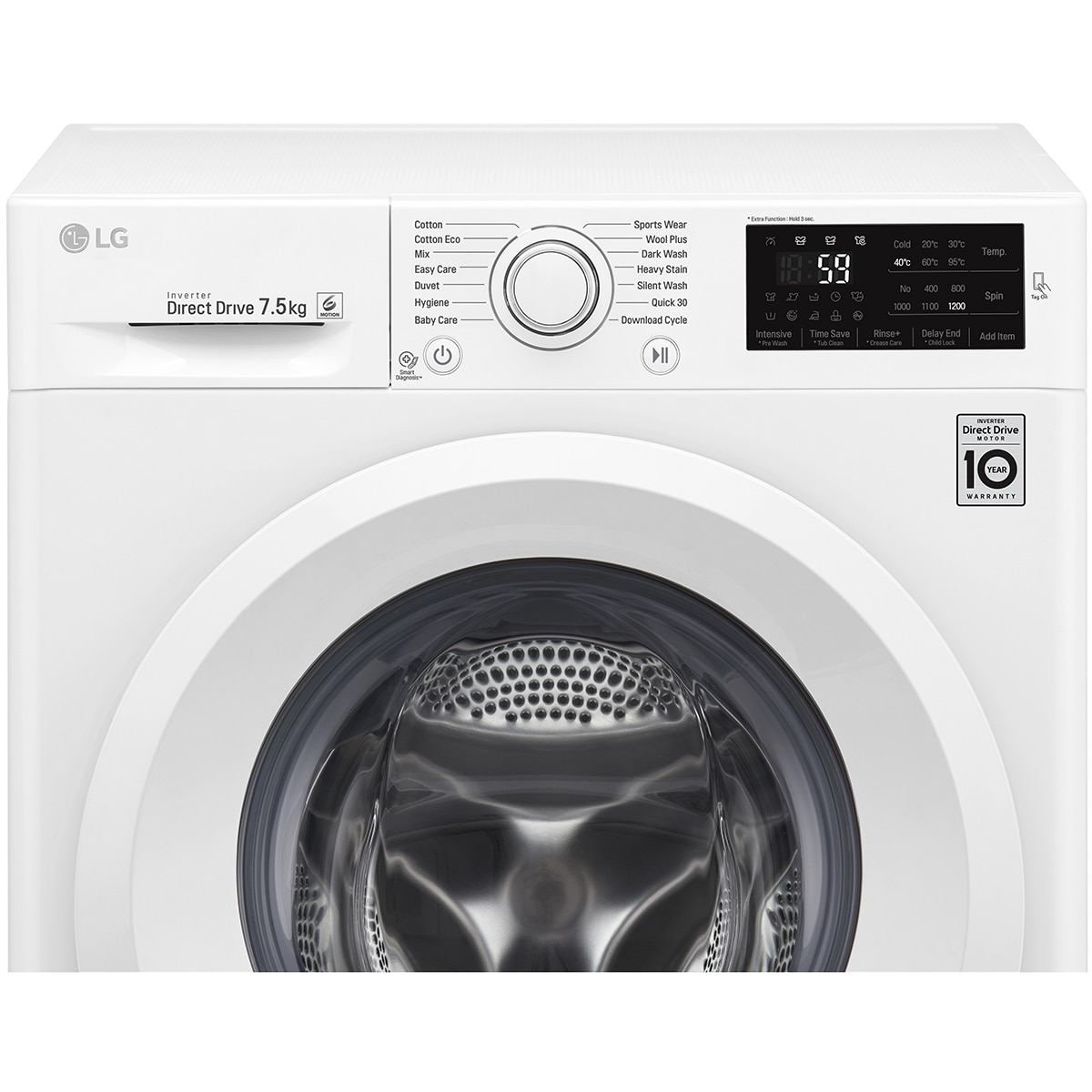 LG Front Load Washing Machine 7.5kg WD1275TC5W Costco Australia