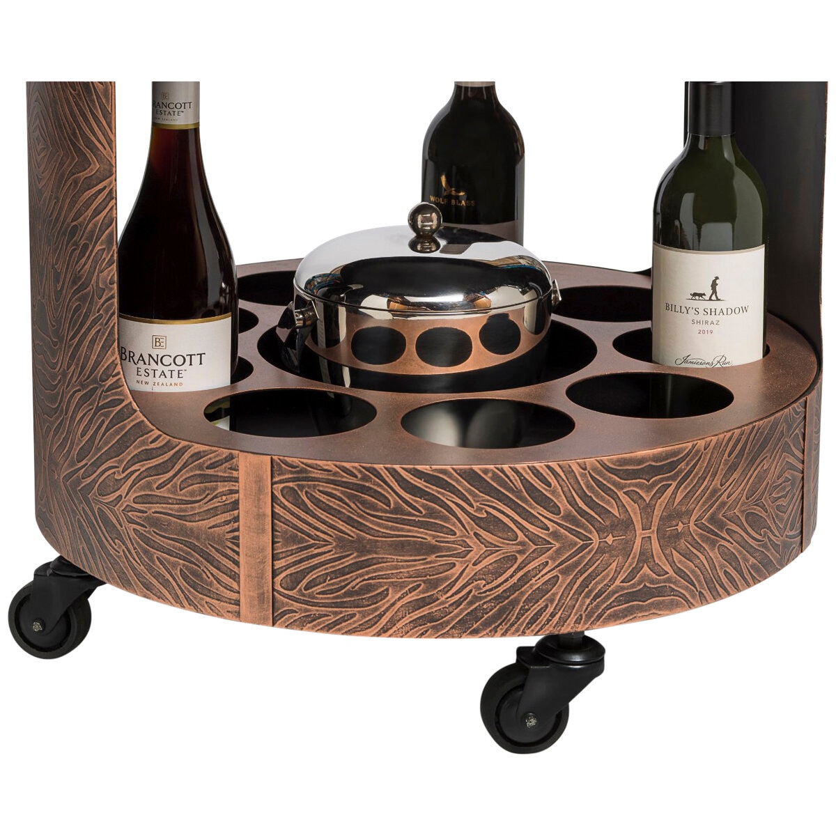 Wine Stash Marble Bar Cart