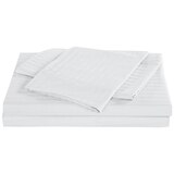 Sheet Set Stripes Queen - White
