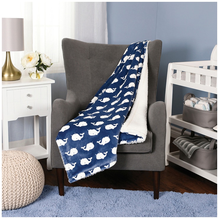 Little Miracles Ultimate Sherpa Baby Blanket Whale Costco Australia
