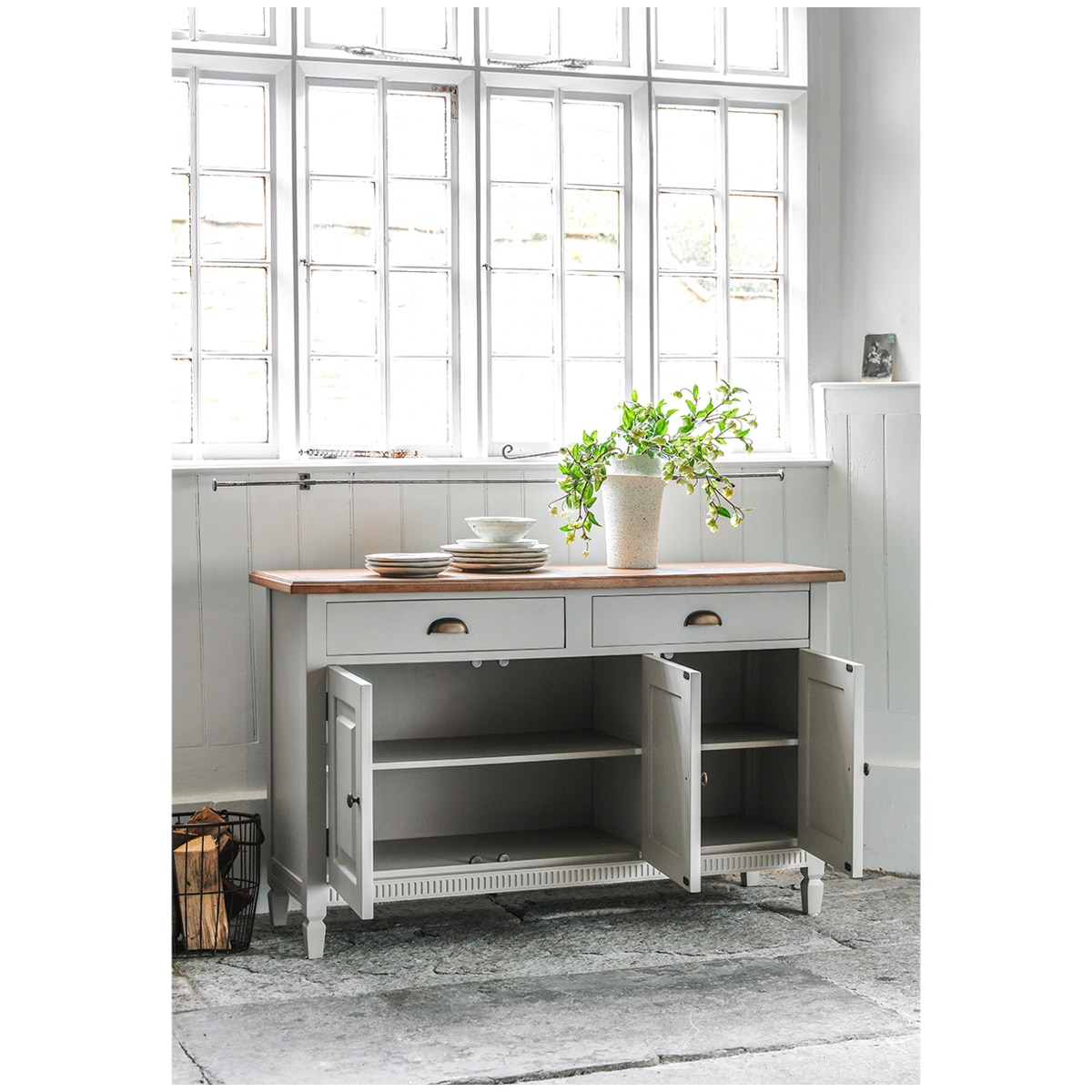 Hudson Living Bronte 3 Door 2 Drawer Sideboard