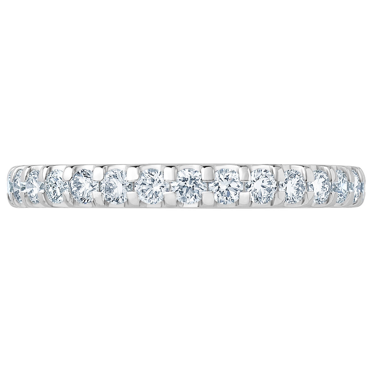 Platinum 1.00ctw Round Brilliant Cut Diamond Eternity Ring