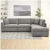 Thomasville Miles Fabric Sectional with Power Footrest