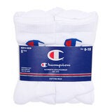 Champion Crew Sock 8 Pack White Champion Crew Sock 8 Pack White