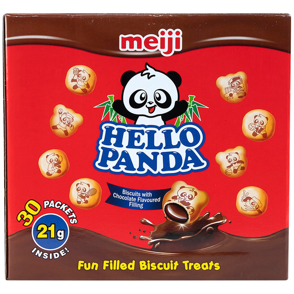 Meiji Hello Panda 30 x 21 gram Meiji Hello Panda 30 x 21 gram