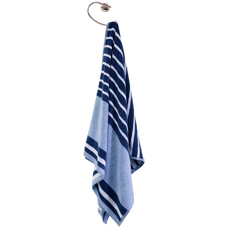 Trident Tru Melange Bath Towel Navy Costco Australia