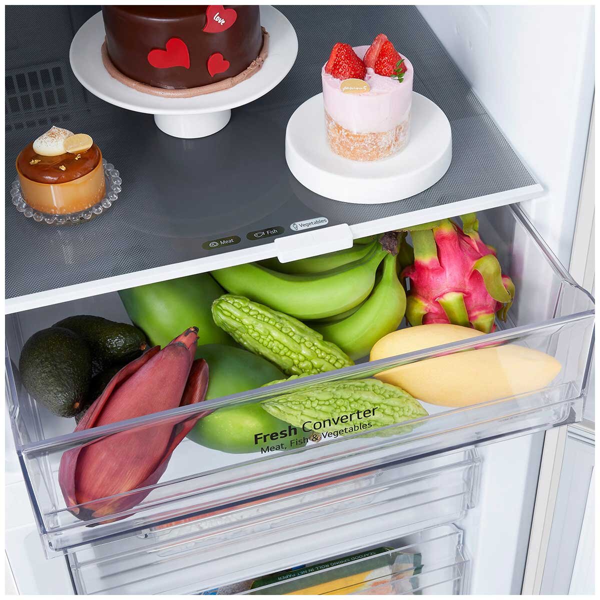 LG 355L Bottom Mount Fridge GB-B300MWH