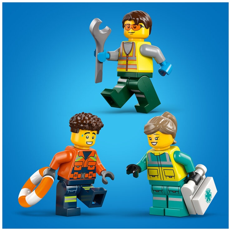 LEGO City Airplane Service Truck & Hovercraft Remix 60505