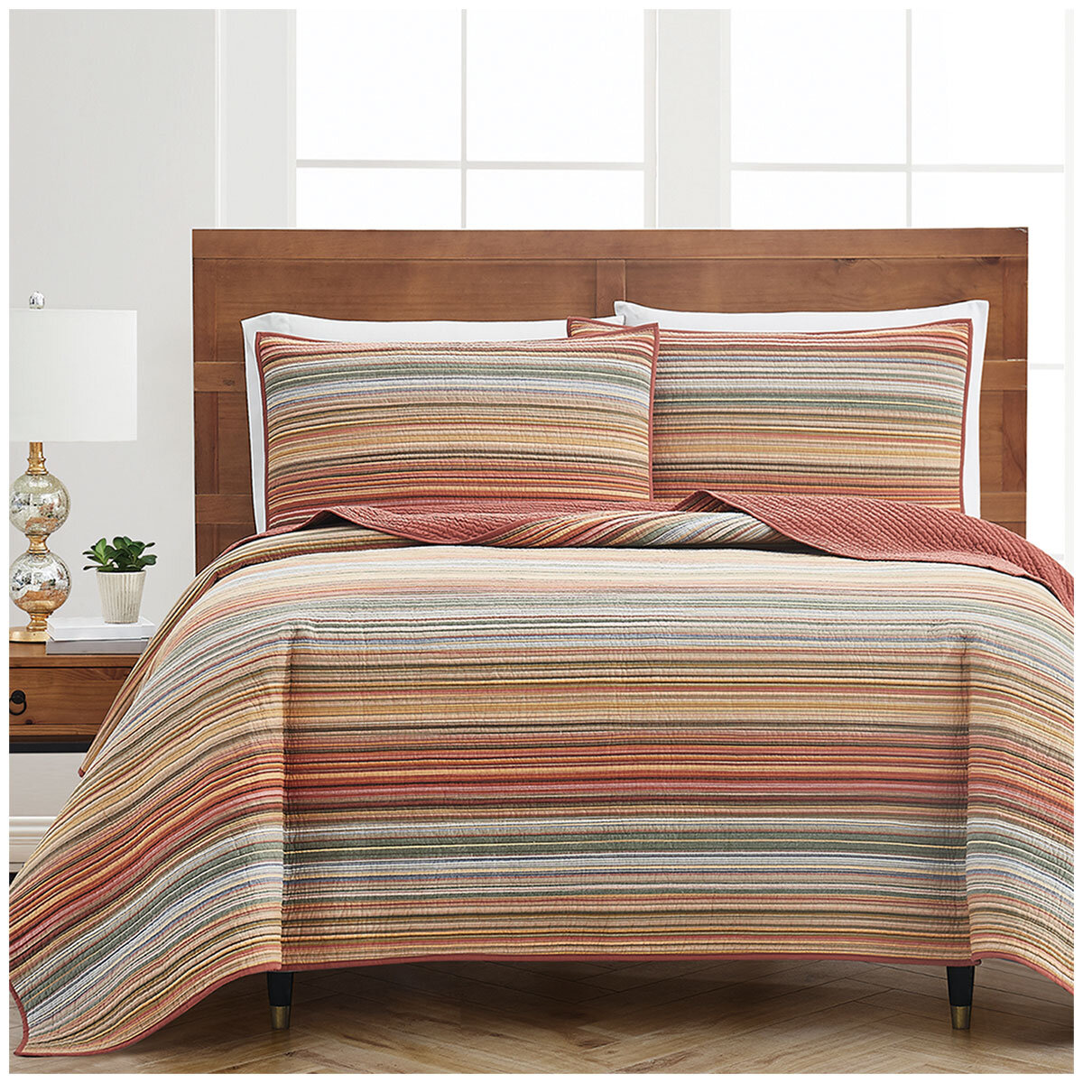 Retro Chic Quilt Set King 3 Piece