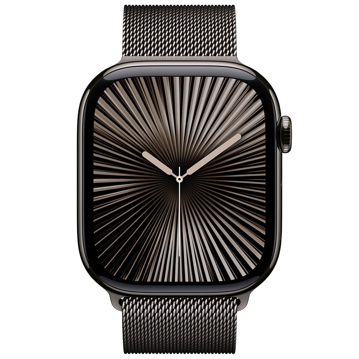 Apple Watch Series 10 GPS + Cellular 42mm Slate Titanium Case With Slate Milanese Loop