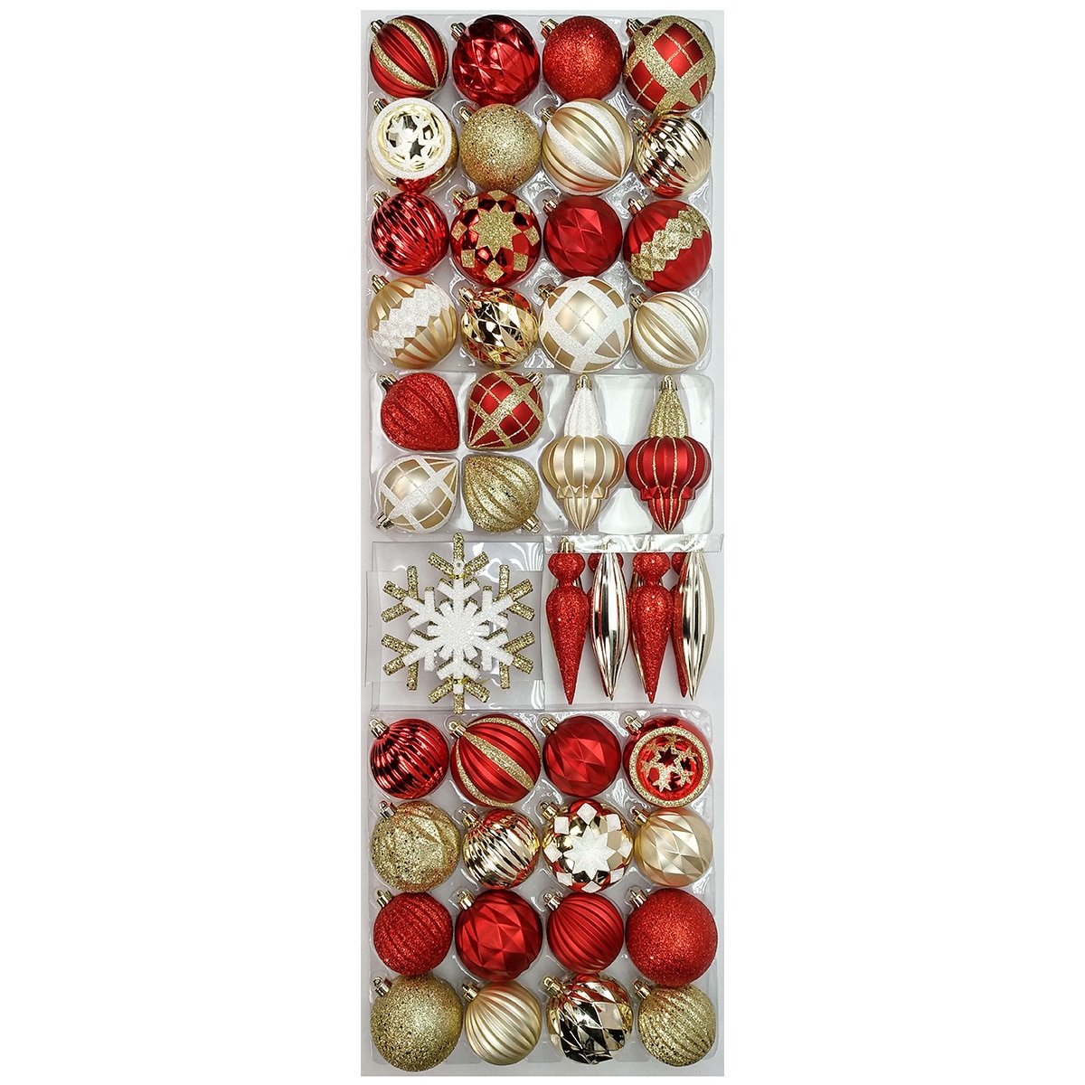 52 Piece Shatterproof Ornaments
