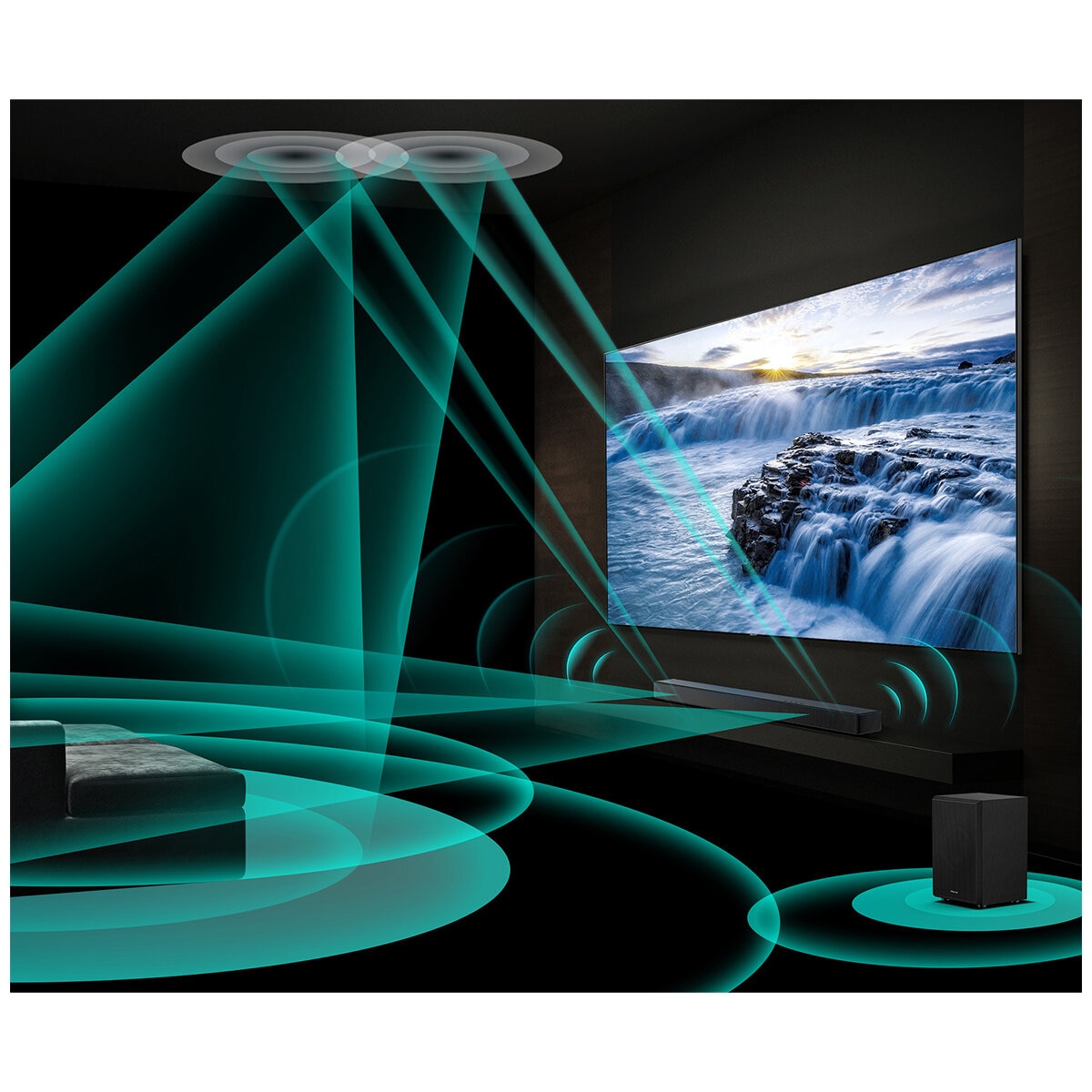 Hisense Dolby Atmos 5.1.2 Channel Soundbar with Wireless Subwoofer U5120G