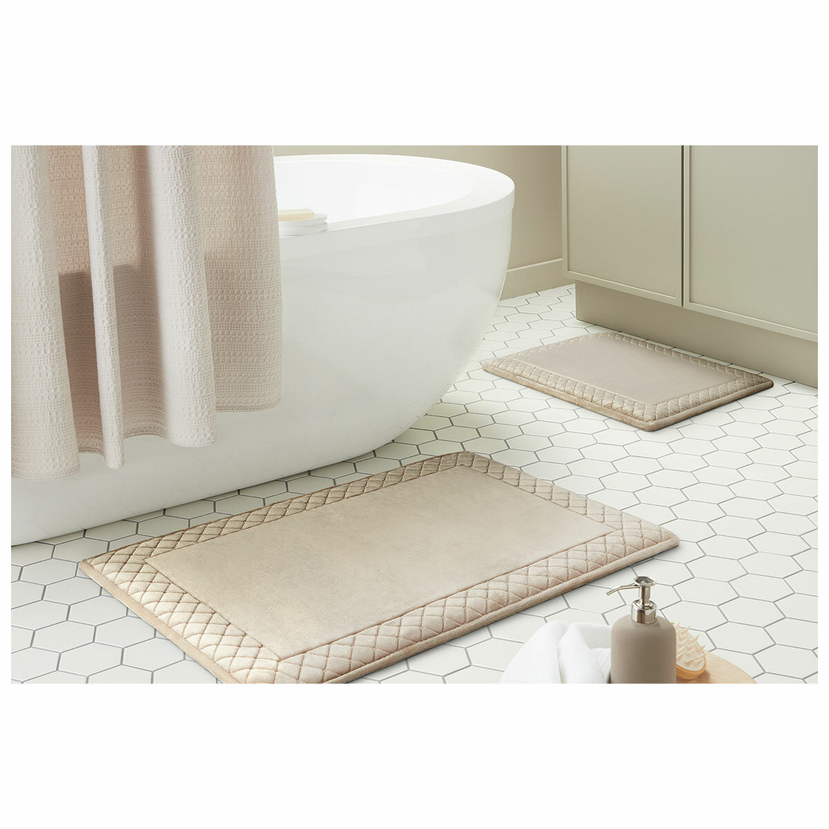 Town & Country Memory Foam Bath Rug 2 Pack