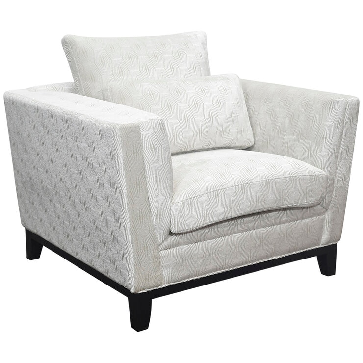 Moran Florence Fabric Chair 2 pack Ivory