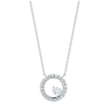 18KT White Gold Diamond Pendant 1.45ctw