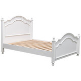 Moran Cassis Queen Bed with Encasement and Slats White