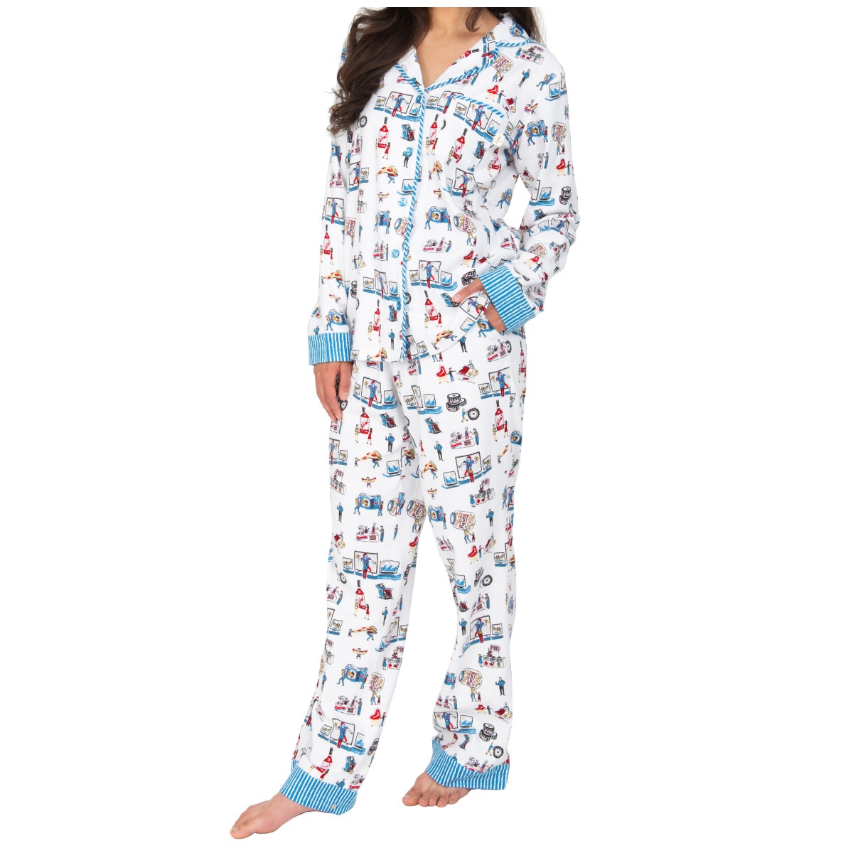 Munki Munki Pyjamas Set - White