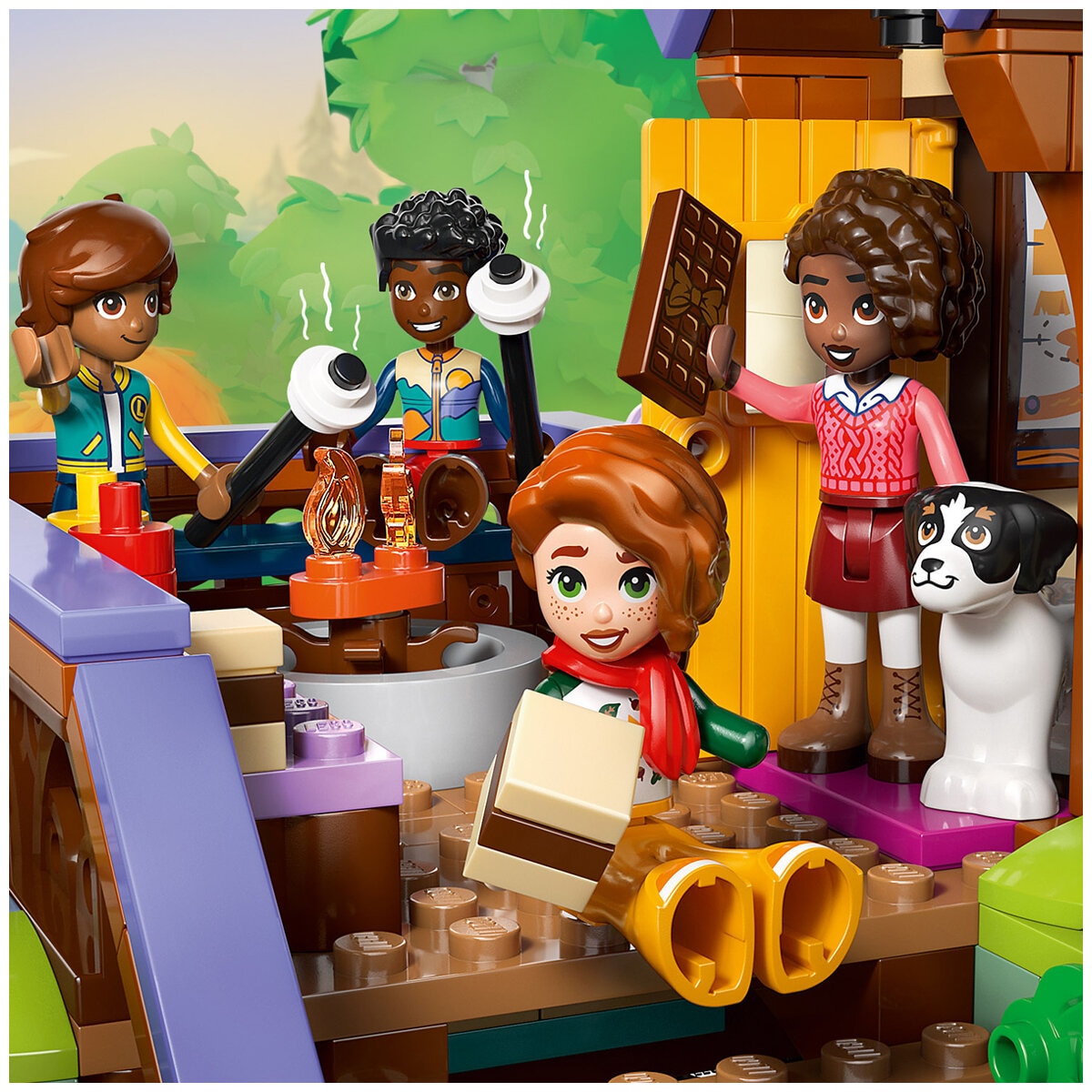 LEGO Friends Cozy Fall Forest Cabin Building Set 42705 LEGO Friends Cozy Fall Forest Cabin Building Set 42705