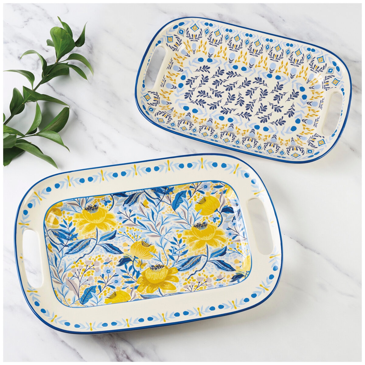 Fitz & Foyd Madeline Serving Platters 2 Piece Set