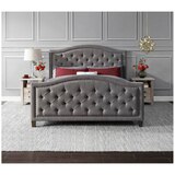 Thomasville Upholstered Queen Bed Grey