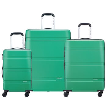 Delsey Benetton 3 Piece Luggage Set Green