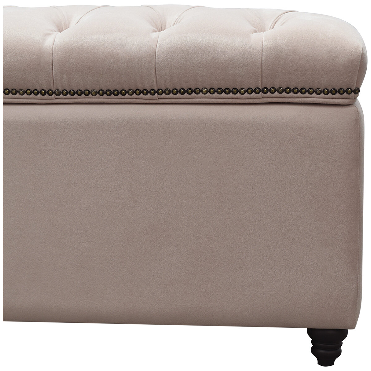Moran Princess Storage Ottoman Petal Pink
