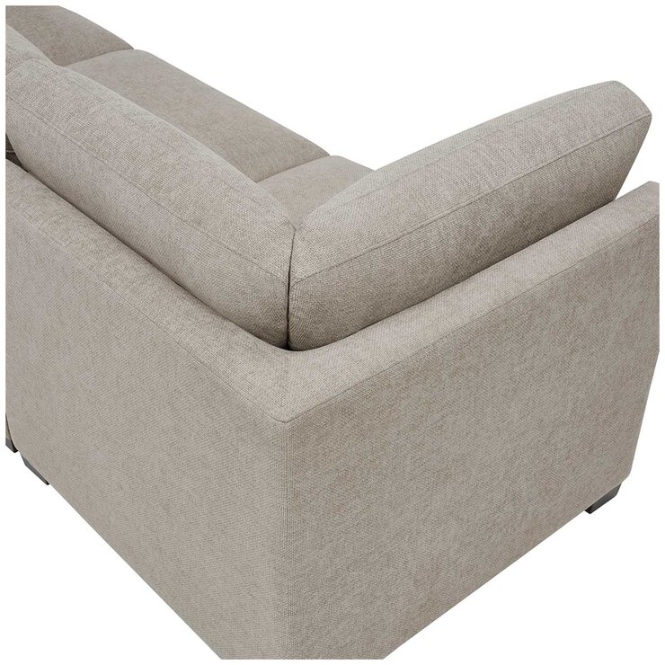 Thomasville 6 Piece Fabric Modular Sectional With Storage Ottoman