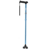 Rehand Walking Stick M-Quad Blue