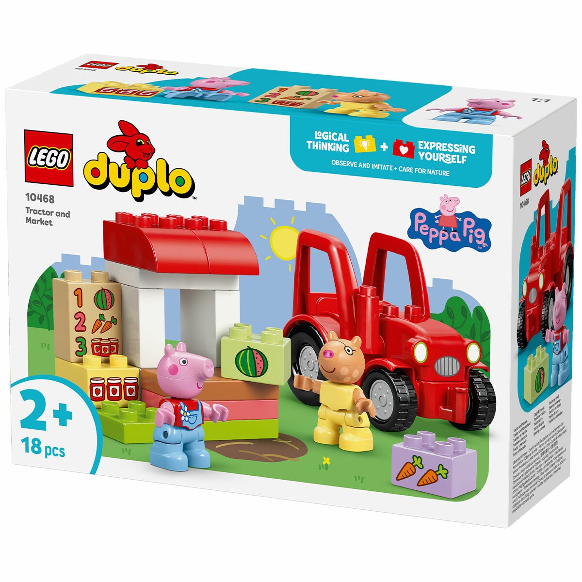 LEGO DUPLO Peppa Pig Tractor and Market 10468