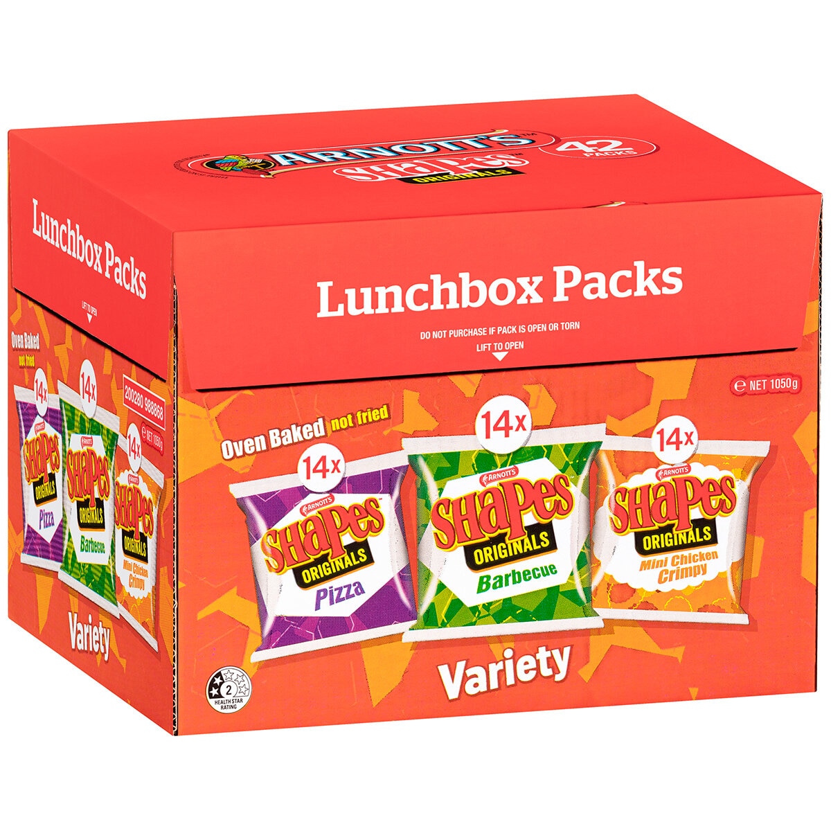 Arnott's Shapes Variety Pack 42 x 25g
