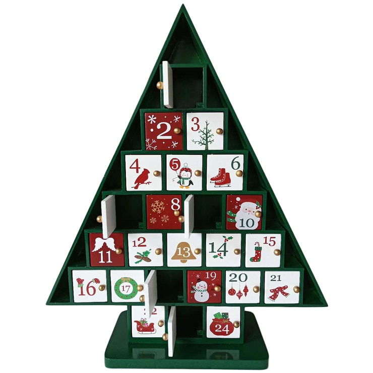 Wooden Christmas Tree Advent Calendar Costco Australia