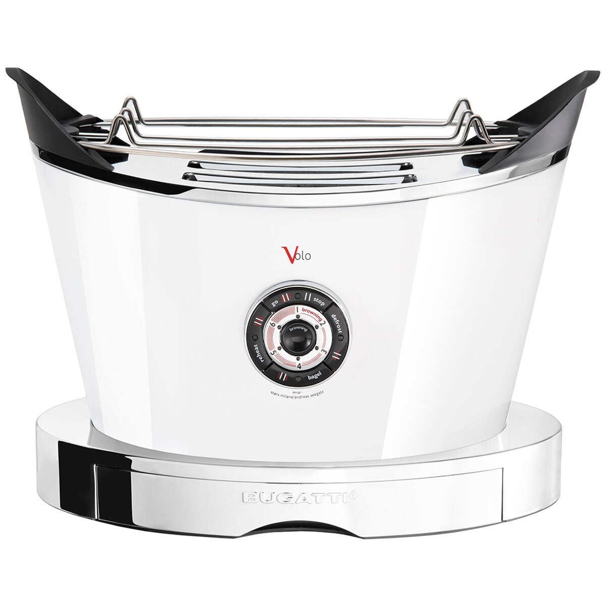 Bugatti Italy 2 Slice Volo Toaster White