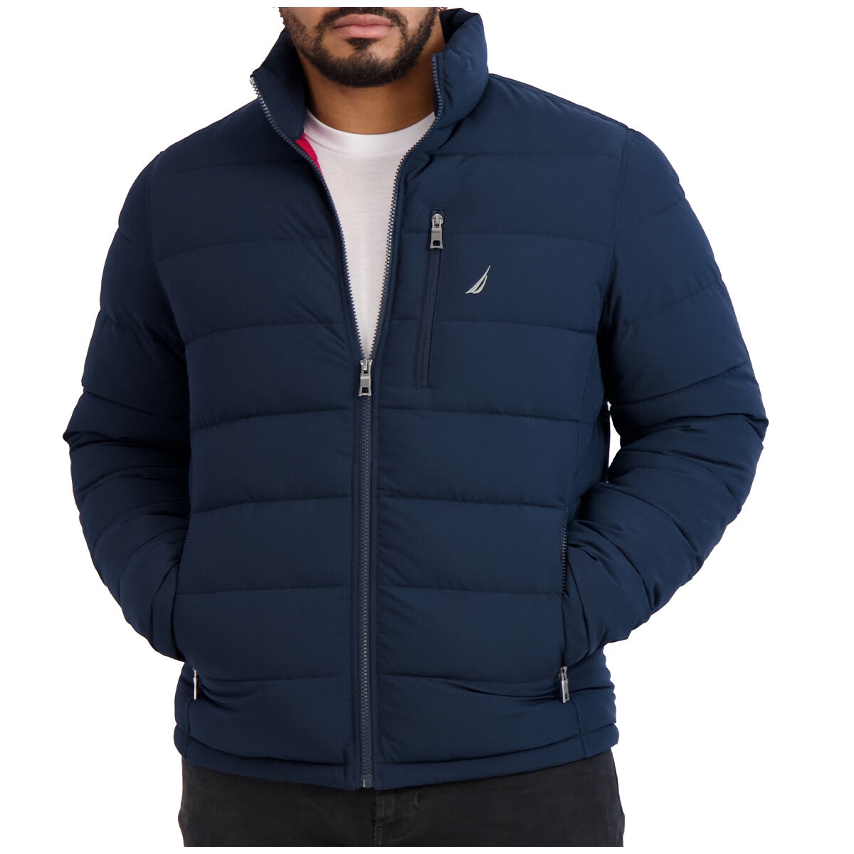 Nautica Mechanical Stretch Puffer Jacket