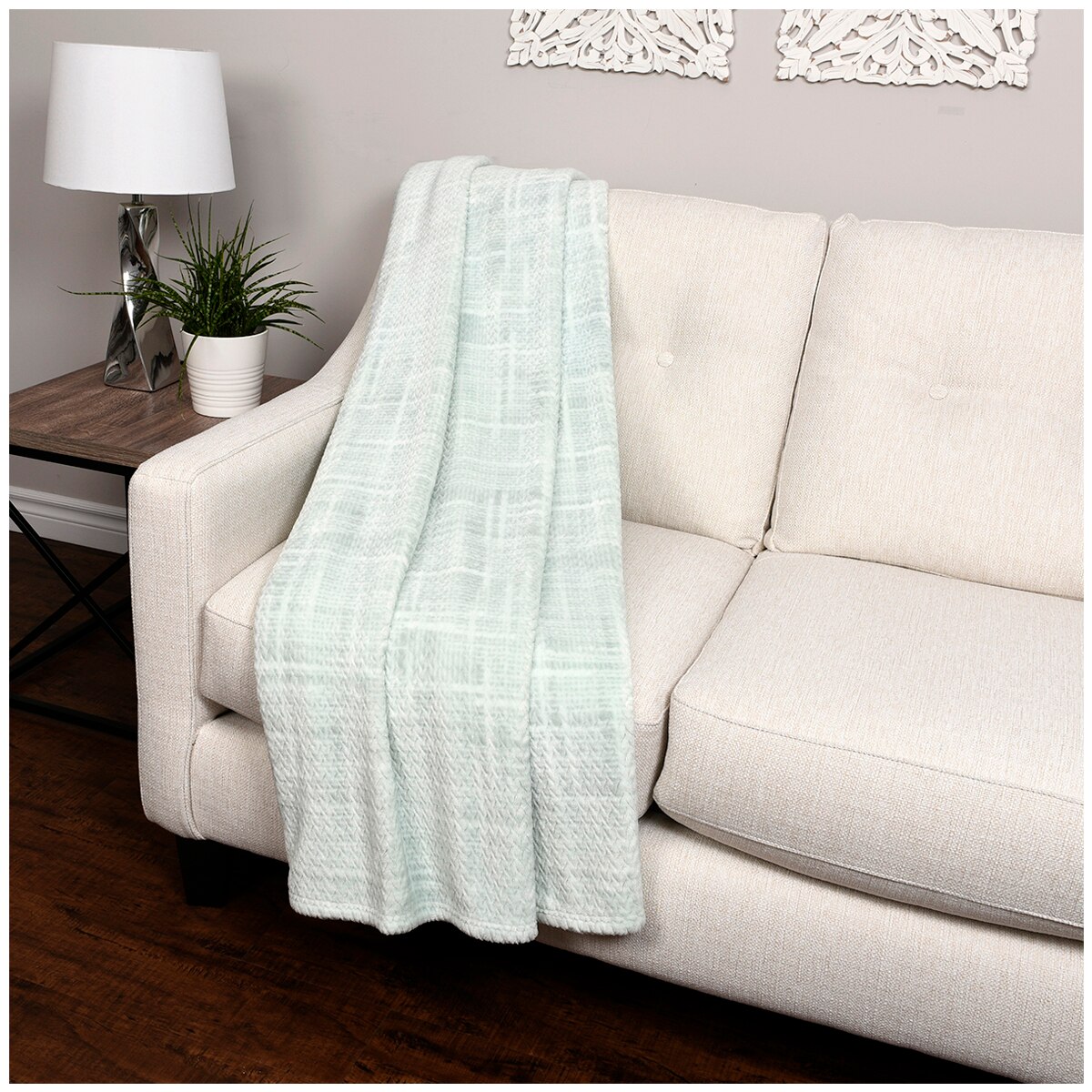 Life Comfort Printed Jacquard Throw Teal Costco Austr...