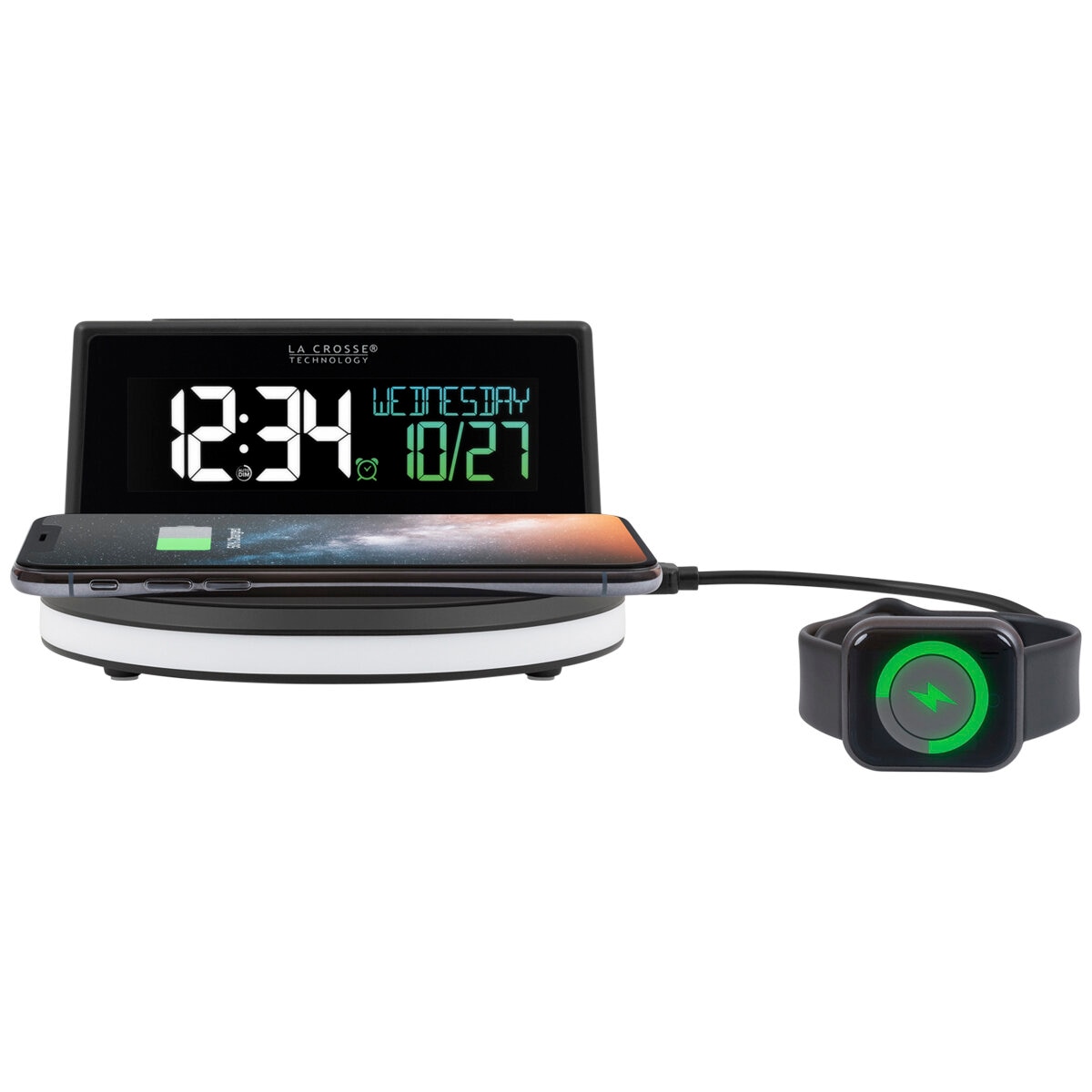 LaCrosse Glow Alarm Clock With Temperature