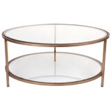 CAFE LIGHTING & LIVING Cocktail Glass Round Coffee Table