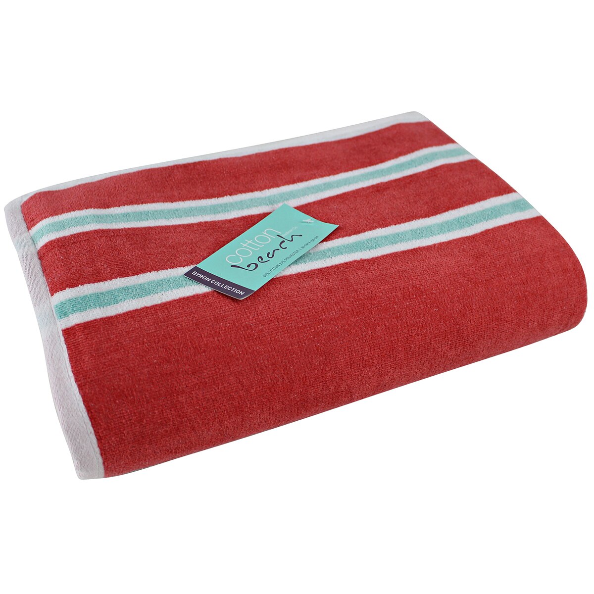 Cotton Beach Byron Collection Beach Towel Pink Teal Costco Australia