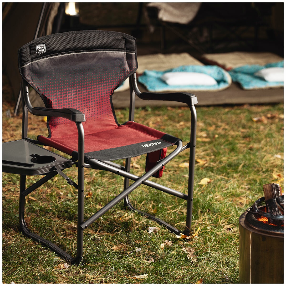 Timber Ridge Heated Chair With Side Table